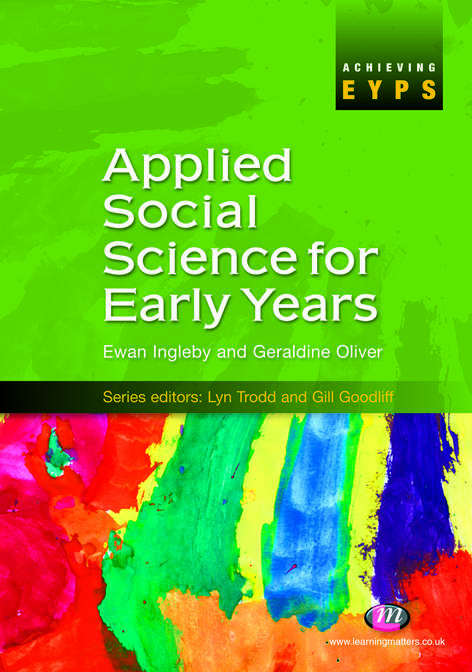 Book cover of Applied Social Science for Early Years (PDF)