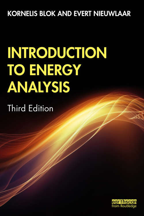 Book cover of Introduction to Energy Analysis (3)