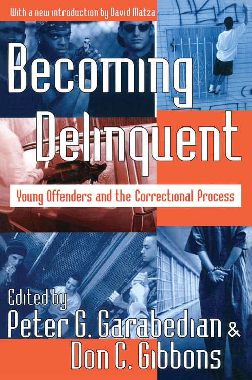 Book cover of Becoming Delinquent: Young Offenders and the Correctional Process
