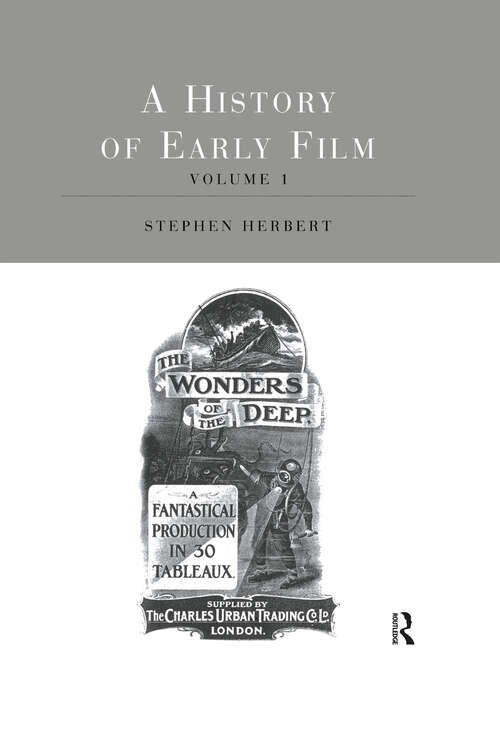 Book cover of A History of Early Film V1