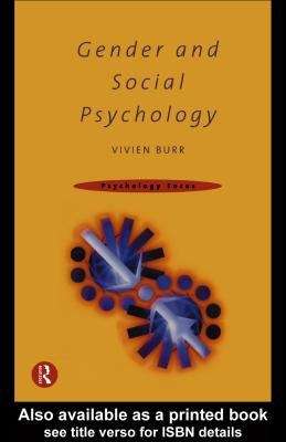 Book cover of Gender And Social Psychology