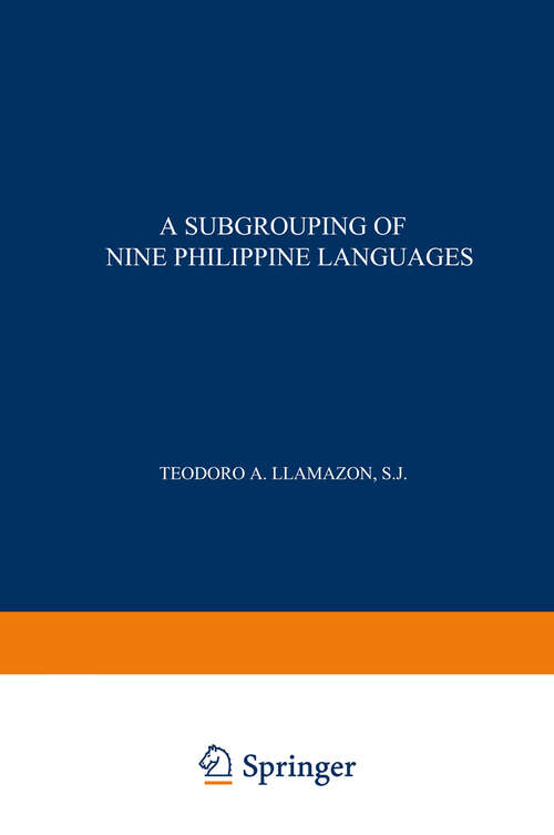 Book cover of A Subgrouping of Nine Philippine Languages (1969)