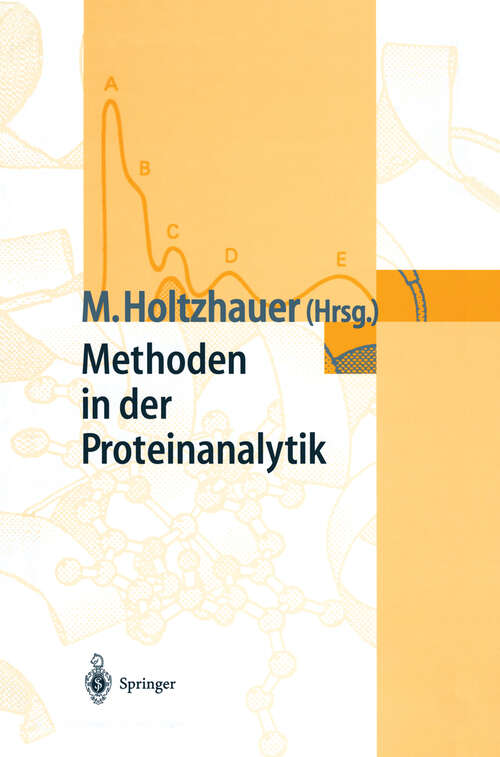 Book cover of Methoden in der Proteinanalytik (1996)