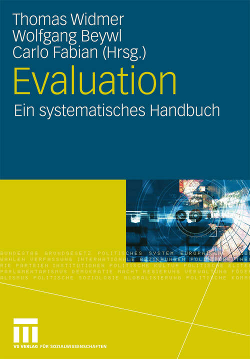 Book cover of Evaluation: Ein systematisches Handbuch (2009)