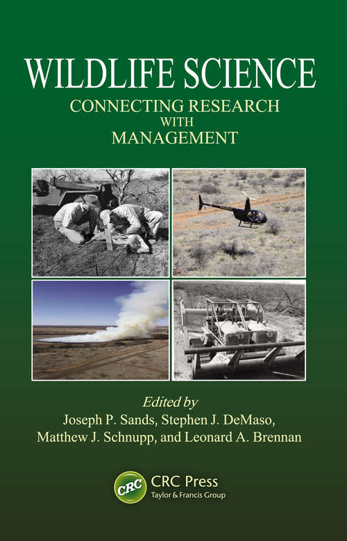 Book cover of Wildlife Science: Connecting Research with Management