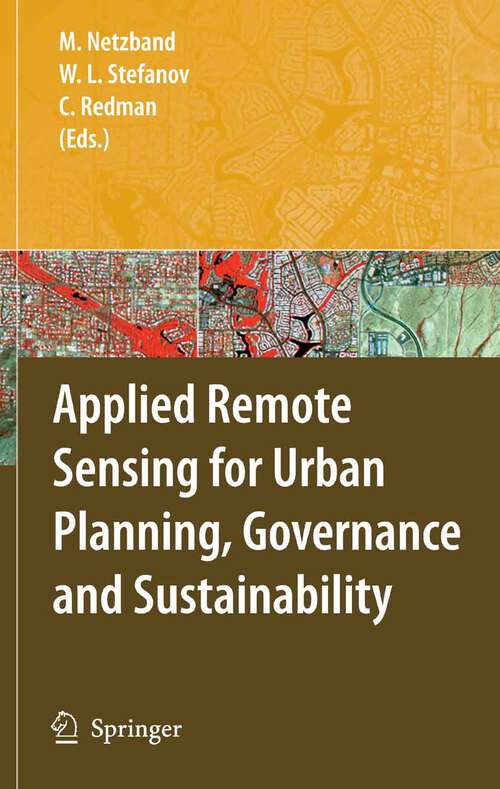 Book cover of Applied Remote Sensing for Urban Planning, Governance and Sustainability (2007)