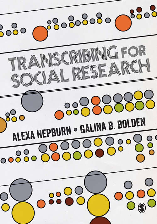 Book cover of Transcribing for Social Research (PDF)
