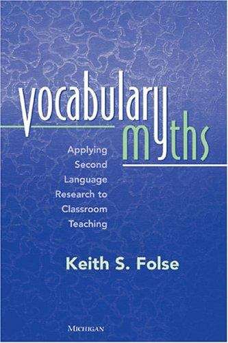 Book cover of Vocabulary Myths: Applying Second Language Research to Classroom Teaching  (PDF)