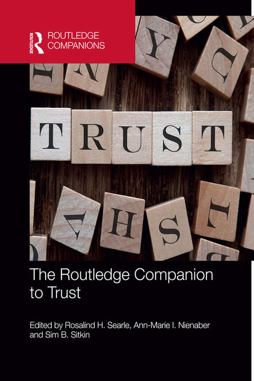 Book cover of The Routledge Companion to Trust (Routledge Companions in Business, Management and Accounting)