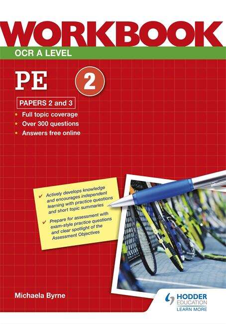 Book cover of OCR A Level PE Workbook: Paper 2 and 3 (PDF)