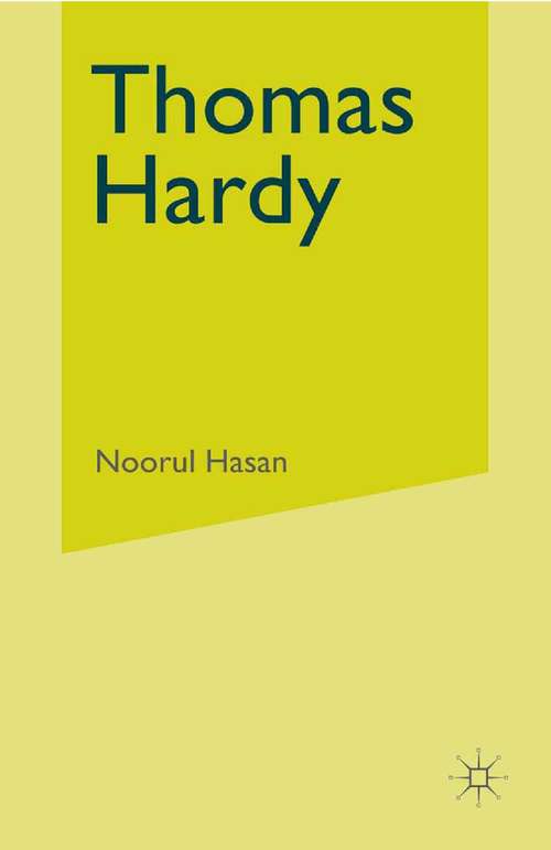Book cover of Thomas Hardy: The Sociological Imagination (1st ed. 1982)