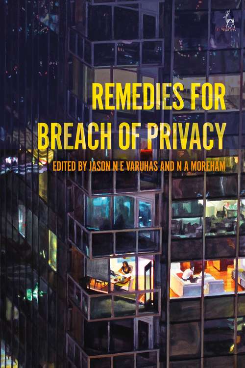 Book cover of Remedies for Breach of Privacy