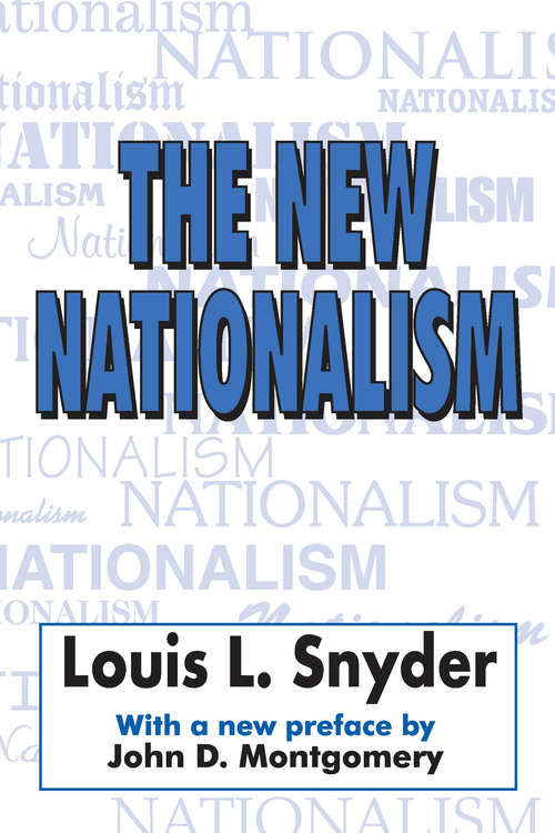 Book cover of The New Nationalism