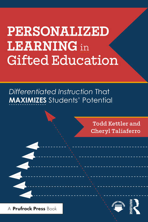 Book cover of Personalized Learning in Gifted Education: Differentiated Instruction That Maximizes Students' Potential