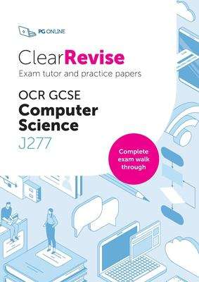Book cover of ClearRevise Exam Tutor OCR GCSE Computer Science J277 (PDF) (First)