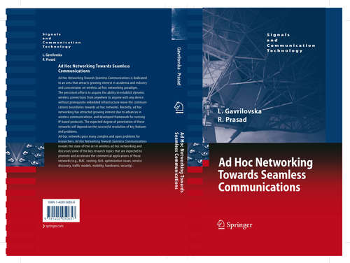 Book cover of Ad-Hoc Networking Towards Seamless Communications (2006) (Signals and Communication Technology)