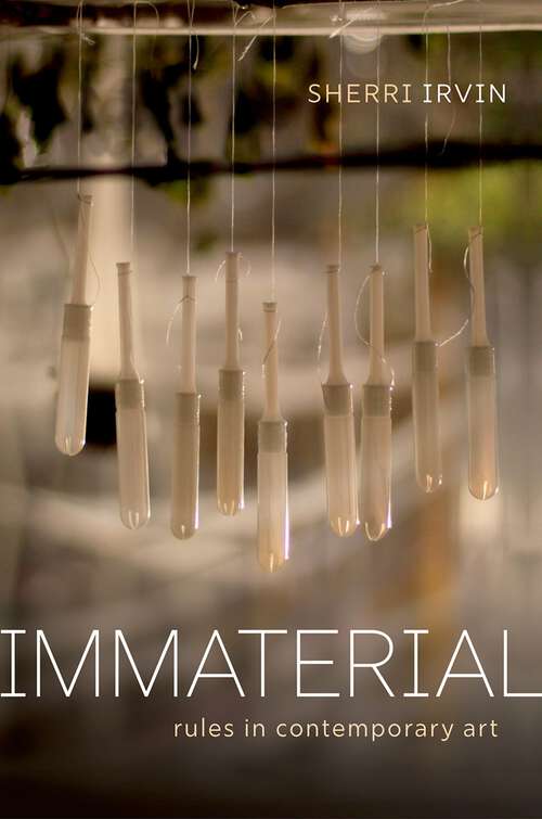 Book cover of Immaterial: Rules in Contemporary Art