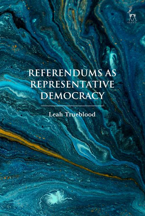Book cover of Referendums as Representative Democracy