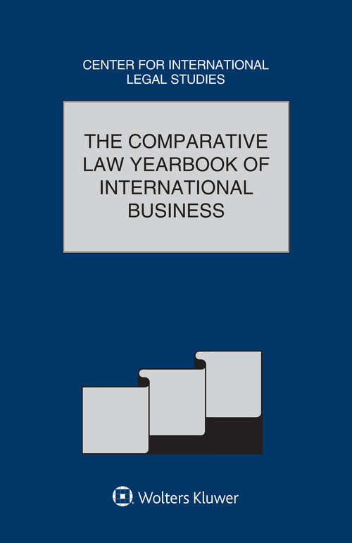 Book cover of The Comparative Law Yearbook of International Business