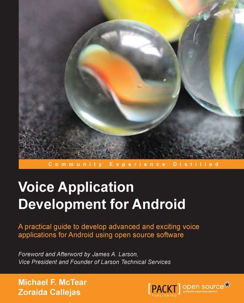 Book cover of Voice Application Development for Android