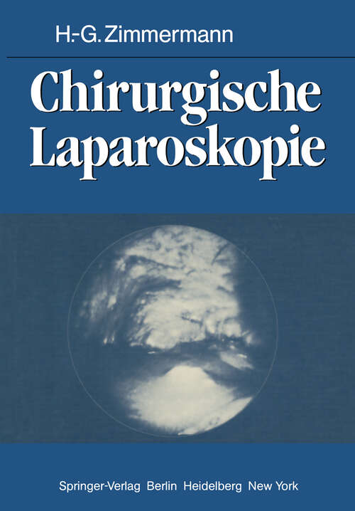 Book cover of Chirurgische Laparoskopie (1982)