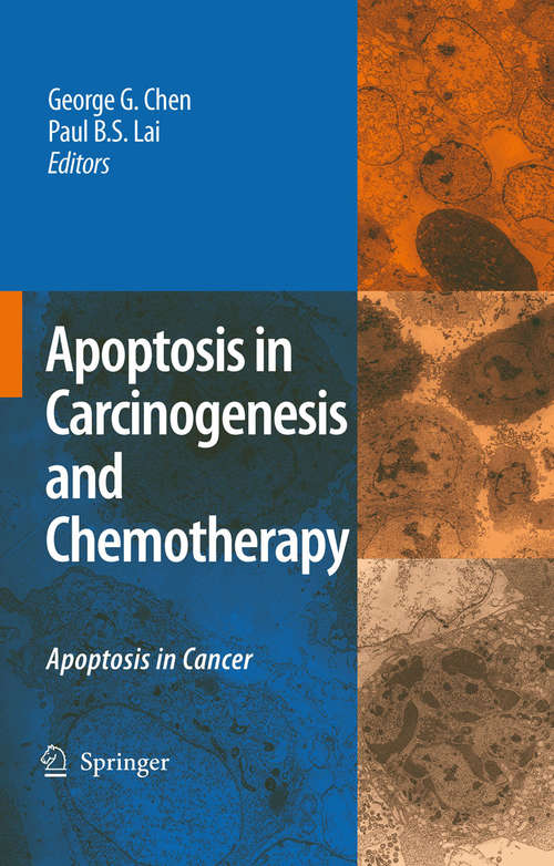 Book cover of Apoptosis in Carcinogenesis and Chemotherapy: Apoptosis in cancer (2009)