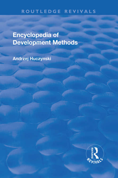 Book cover of Encyclopedia of Development Methods