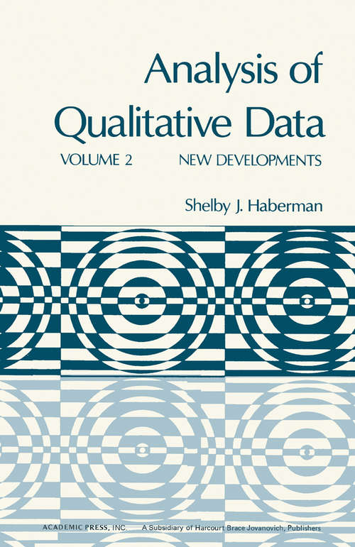 Book cover of Analysis of Qualitative Data: New Developments
