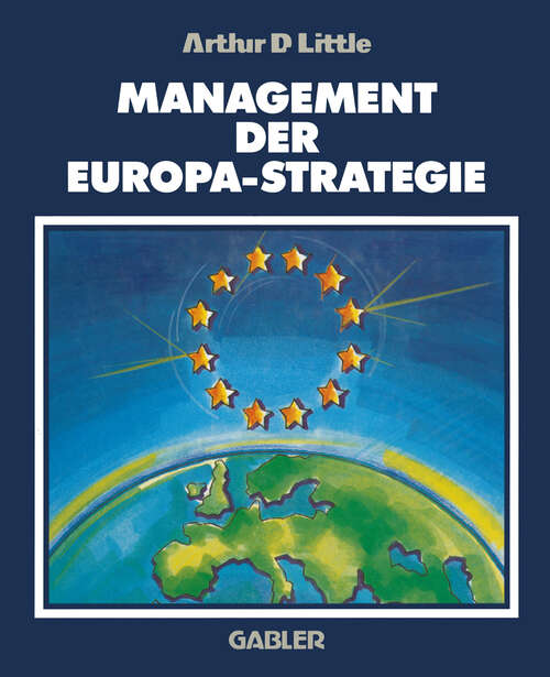 Book cover of Management der Europa-Strategie (1993)