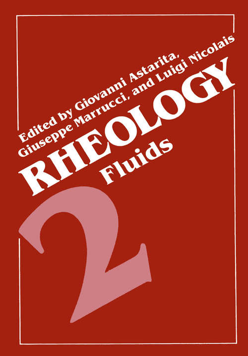 Book cover of Rheology: Volume 2: Fluids (1980)