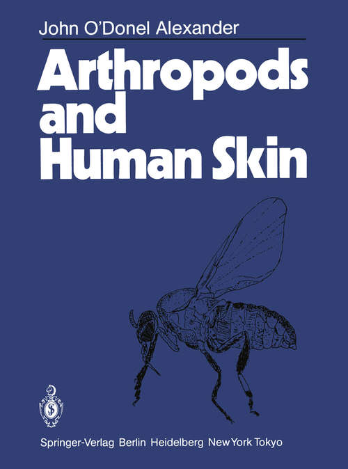 Book cover of Arthropods and Human Skin (1984)