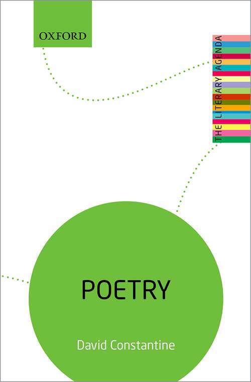 Book cover of Poetry: The Literary Agenda (Modern Poetry In Translation Ser.: No. 10)