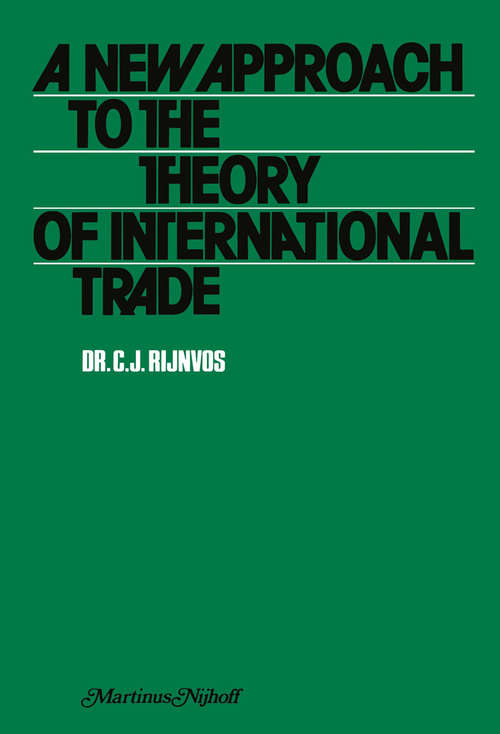 Book cover of A new approach to the theory of international trade (1976)