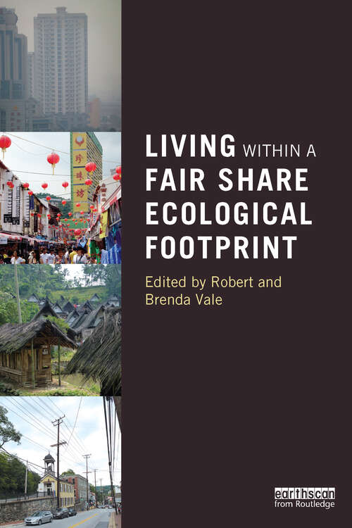 Book cover of Living within a Fair Share Ecological Footprint