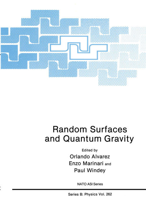 Book cover of Random Surfaces and Quantum Gravity (1991) (Nato Science Series B: #262)