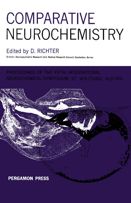 Book cover of Comparative Neurochemistry: Proceedings of the Fifth International Neurochemical Symposium