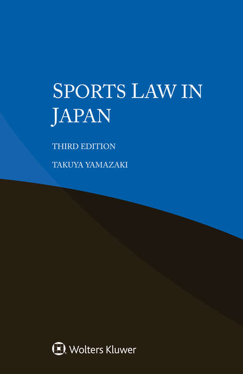 Book cover of Sports Law in Japan (3)
