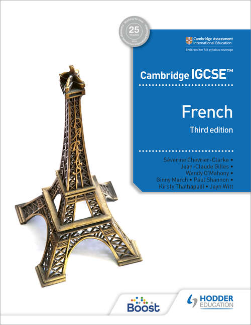 Book cover of Cambridge IGCSE™ French Student Book Third Edition
