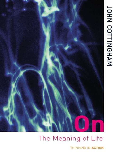 Book cover of On the Meaning of Life (Thinking in Action)