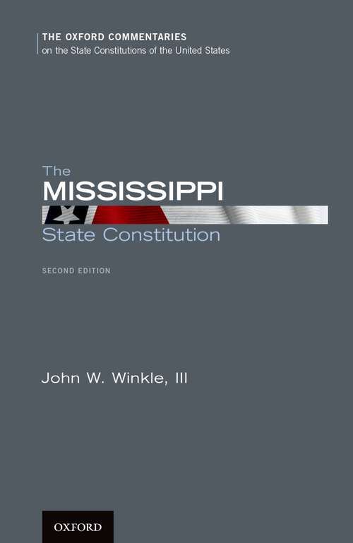 Book cover of The Mississippi State Constitution (2)