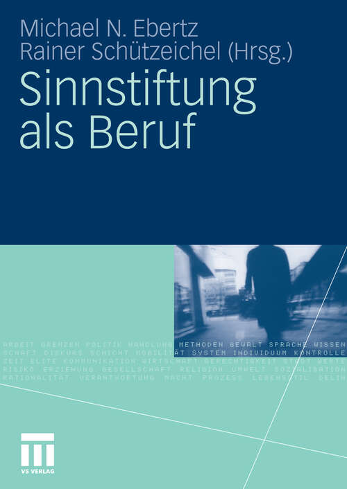 Book cover of Sinnstiftung als Beruf (2010)