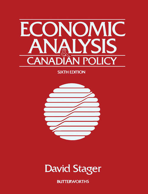 Book cover of Economic Analysis & Canadian Policy (6)