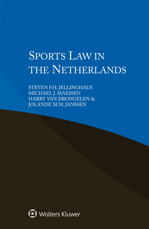 Book cover of Sports Law in the Netherlands