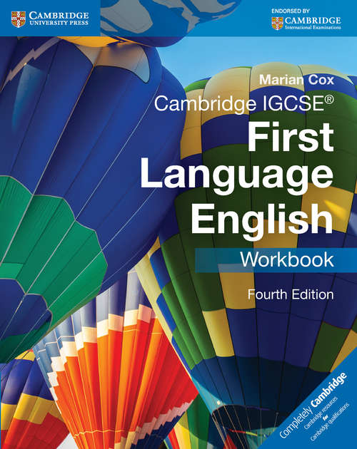 Book cover of Cambridge IGCSE® First Language English Workbook (Fourth Edition) (PDF)