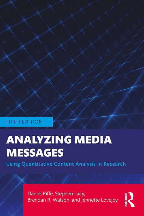 Book cover of Analyzing Media Messages: Using Quantitative Content Analysis in Research (5)