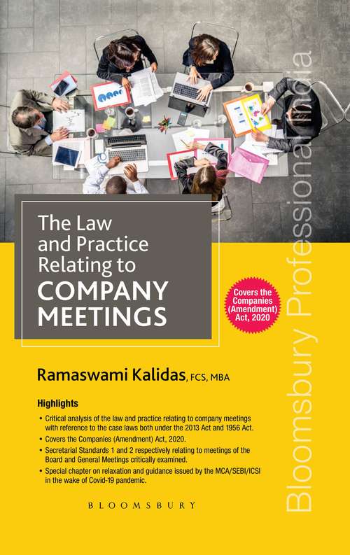 Book cover of Law and Practice relating to Company Meetings