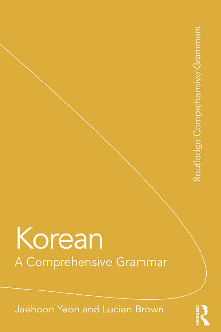 Book cover of Korean: A Comprehensive Grammar