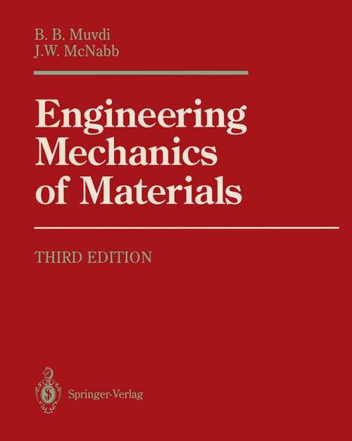 Book cover of Engineering Mechanics of Materials (3rd ed. 1991)