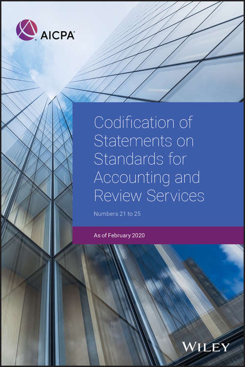 Book cover of Codification of Statements on Standards for Accounting and Review Services, Numbers 21 - 25 (2) (AICPA)