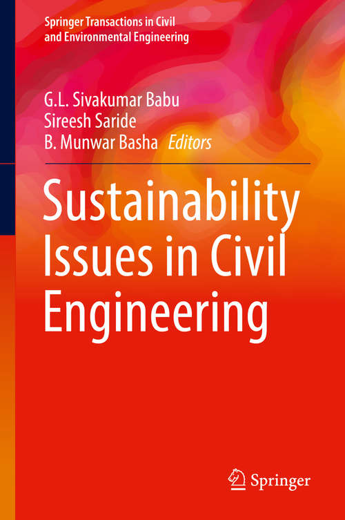 Book cover of Sustainability Issues in Civil Engineering (Springer Transactions in Civil and Environmental Engineering)